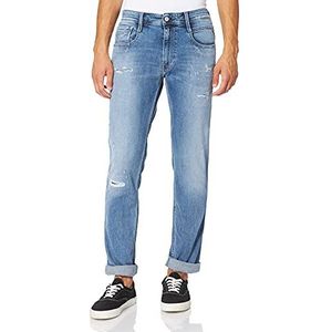 REPLAY Anbass Heren Jeans Bio Cotton, 0102 lichtblauw