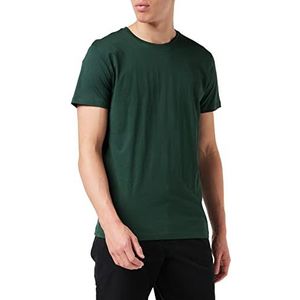 ESPRIT Basic T-shirt voor heren, ronde hals, 455 / blauwgroen - nieuwe versie