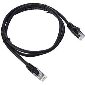 C2G 1M Cat5e Ethernet RJ45 hoge snelheid netwerk kabel, LAN Lead Snagless UTP LSZH-BLK