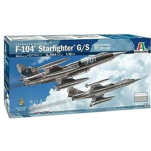 ITALERI 2514S - 1:32 F-104G/S - RF-104G Starfighter, modelbouw, bouw, knutselen, hobby, collage, bouwpakket, kunststof, gedetailleerd