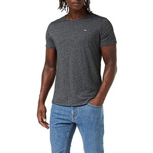 Tommy Jeans TJM Slim Jaspis C Neck T-shirt, heren, zwart, XXS, zwart.