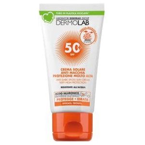 Dermolab - Zonnebrandcrème tegen vlekken, gezicht en hals, zeer hoge bescherming, SPF 50+, waterbestendig, 50 ml