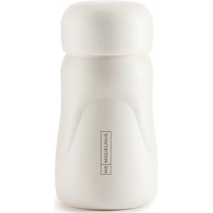 Miquelrius - Thermosfles, afmetingen Ø 70 x 145 mm, inhoud 260 ml, luchtdichte schroefsluiting, BPA-vrije roestvrijstalen fles, kleur wit