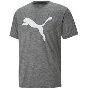 PUMA Trein Favorite Heather Cat Shirt heren, PUMA Black Heather, M, Puma Zwart Heather