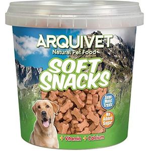 Arquivet Zachte zalmsnacks voor honden - Natuurlijke botvormige snacks - Natuurlijke snoepjes en lekkernijen - Prijs en beloningen voor honden - 800 g