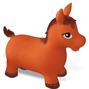 Mondo - Ride ON Horse Speelgoed om op te rijden voor kinderen, opblaasbaar paard, springdier, hoge kwaliteit, 09689, kleur: bruin, 9689