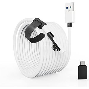 Tiergrade Link kabel, 6 m, compatibel met Quest2/Pico 4, high-speed pc-gegevensoverdracht met 5 Gbps, USB 3.2 gen1 naar USB C, kabelaccessoires voor VR-hoofdtelefoon en gaming-pc