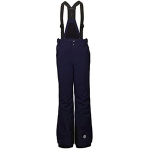 Killtec Gauror Jr functionele broek voor jongens, met afneembaar slabbetje, sneeuwvanger en randbescherming, marineblauw, 152