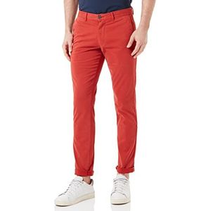 Tommy Hilfiger heren Broek Bleecker Th Flex Satin Gmd, Cinnabar Rood, 31W / 34L