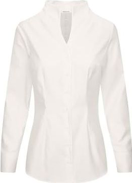 Seidensticker Dames blouse kelk kraag, Wit