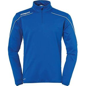 uhlsport Stream 22 1/4 Zip Top voor jongens, azuurblauw/wit