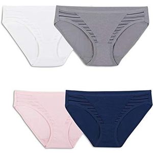 Fruit of the Loom Sous-vêtements de bikini pour femme (lot de 4), Bikini - Mode assortie, 5
