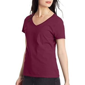 Hanes Lichtgewicht nano-T-shirt voor dames, Bruin