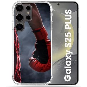 Cokitec Versterkte hoes voor Samsung Galaxy S25 Plus Sport Boksen Handschoen Rood