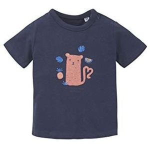 TOM TAILOR T-Shirt met Placed Print voor baby's, meisjes, blauw (Black Iris|Blue 3800), 68, blauw (Black Iris|Blue 3800)