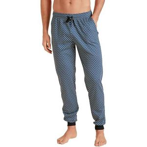 CALIDA RMX Sleep Enjoy Pantalon avec poignets pour homme, Bleu foncé, 56