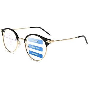 Firmoo 1.0 x multifocale progressieve leesbril voor dames en heren, blauwlichtfilter, leesbril, multifocale speler, bescherming tegen verblinding, tegen de