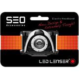 LED Lenser 0376 Hoofdband Hoofdlamp, gloeilampen, rood