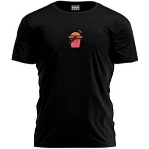 Bona Basics Bdtsbi-100361 T-shirt voor heren, zwart.