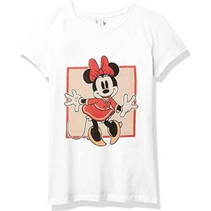 Disney Minnie Mouse Year Of The Mouse Portrait Girls T-shirt, wit, XS, Wit