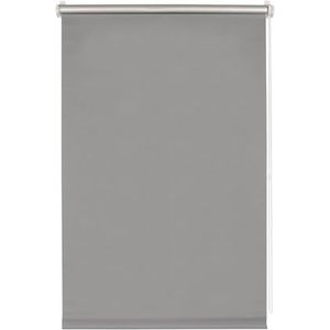 GARDINIA Easyfix thermisch rolgordijn om te lijmen of te klemmen, energiebesparend, montageset inbegrepen, maximale reflectie, ondoorzichtig, grijs, 120 x 150 cm
