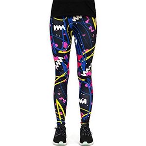 cosey - Neon Line Leggings (one size fits all) - in verschillende Neo-Crossline Design, Pop Scribble, one size