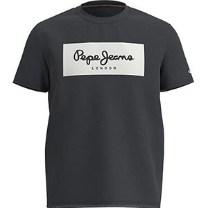 Pepe Jeans Aaron T-shirt SS dames, 990washed zwart, XS, 990 Washed Black