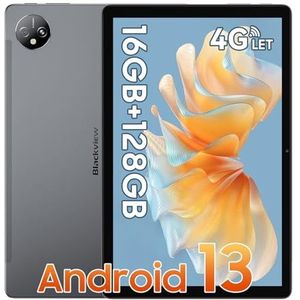 Blackview Tab80 10 inch tablet, Android tablet 13,16 GB RAM + 128 GB ROM (1 TB TF), octa-core, 4G LTE + 5G WiFi, 1280 x 800 HD + IPS, 13 MP + 8 MP 7680 mAh Type-C/Face camera
