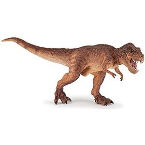 Papo – figuren om te verzamelen - dinosaurus - Tyrannosaurus - T-Rex - bruin - voor kinderen - meisjes en jongens - vanaf 3 jaar
