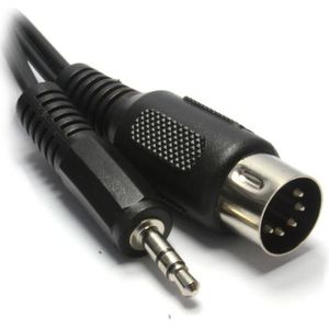 5-polige DIN naar 3,5 mm stereo jack-connector audiostekker kabel 1 m [1 meter/1 m]