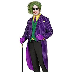 Widmann 48222 48222 Kostuum Evil Clown Frack Joker Slechte Horror Themafeest Halloween Heren Veelkleurig M