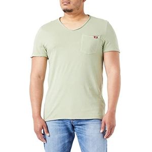 Mustang Style Washed V-hals T-shirt voor heren, Tea 6205, 3XL, tea 6205