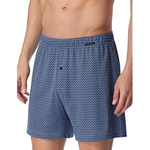 Schiesser Heren boxershorts lichtblauw grafisch 3, Lichtblauw