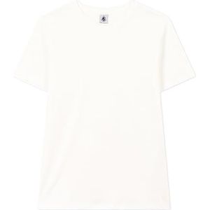 Petit Bateau A08CK T-shirt met korte mouwen voor dames (1 stuk), Wit Ecume