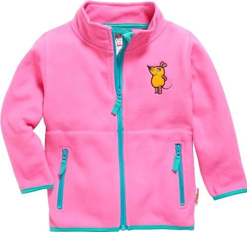 Playshoes 420018 fleecejack voor kinderen, uniseks, 1 stuk, 18, roze