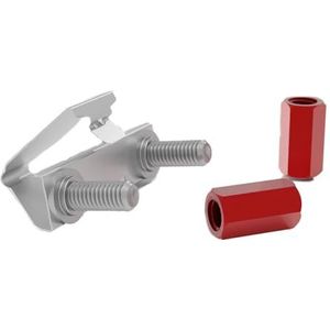 /dev/mount 50-Pack - Alternatief voor PATCHBOX kooimoeren, vervanging van rackschroeven voor 19"" serverrails, eenvoudiger en sneller dan M6 kooimoeren. Eenvoudige montage van hardware