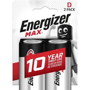 Energizer EN-MAXD2 Alkaline Batterij D 1.5 V Max 2-blister