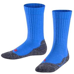 FALKE Actieve warme wandelsokken voor kinderen, merinowol, grijs, zwart, meer kleuren, dik, warm, ademend, sneldrogend, krullende zolen voor de winter, 1 paar, Blauw (Kobalt Blue 6054)