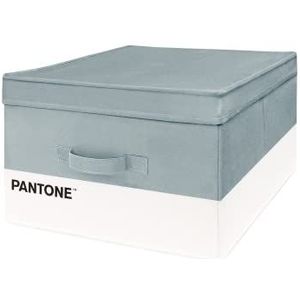 Pantone™ Kledingopbergdoos met parfumtas, vouwdoos met dikke en stevige structuur, 40 x 50 x 25 cm, grijs