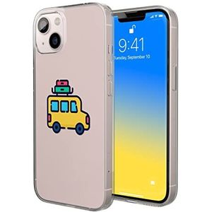 Bonateks, Étui de protection imprimé numériquement compatible avec iPhone 14, coque de protection anti-chocs, silicone, flexible, transparent