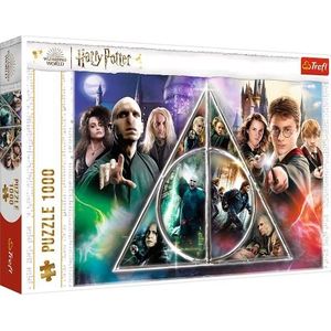Trefl - Harry Potter, de relieken van de dood, puzzels met 1000 stukjes, collage van figuren, knutselen, creatief entertainment, plezier, voor volwassenen en kinderen vanaf 12 jaar.