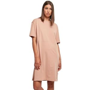 Urban Classics Robe pour femme Organic oversized Slit Tee Dress Amber L, ambre, L