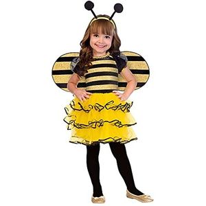 amscan - Bumble Bee 1-2 jaar bekleding, meisjes, 9904178, geel, zwart - Engelse versie