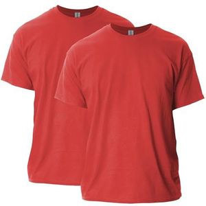 Gildan T-shirt (10 stuks) voor heren, rood (2 stuks)