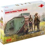 ICM ICM35708 1:35-WWI Britse Tank Crew 4 Figs