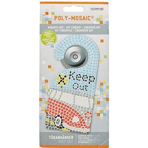 Glorex Poly-Mosaic Creative deurophanging, kunststof, 24,5 x 11,6 x 1 cm, meerkleurig