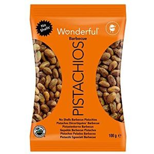 Wonderful Pistachios, pistachenoten, gepeld, barbecuesmaak, 100 g