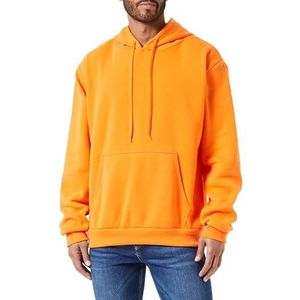 Mo Athlsr Sweat à capuche en tricot extensible et sportif en polyester pour homme, taille L, Orange, L
