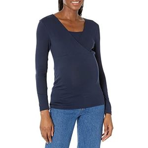 Amazon Essentials Haut d'allaitement à col en V pour femme, bleu marine, XL