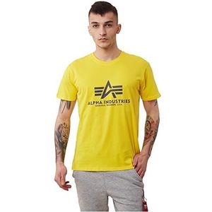 ALPHA INDUSTRIES Basic Gebreid T-shirt voor heren, geel (Empire Yellow)